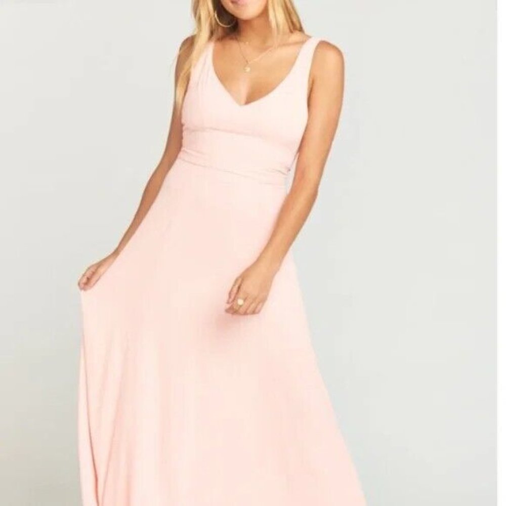 SHOW ME YOUR MUMU PINK BRIDESMAID TIE BACK DRESS - Picture 3 of 12